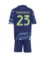 Billige Ajax Steven Berghuis #23 Bortedraktsett Barn 2025-26 Kortermet (+ Korte bukser)